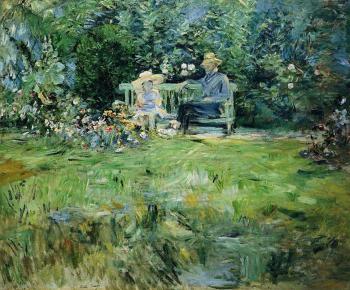 Berthe Morisot : The Lesson in the Garden